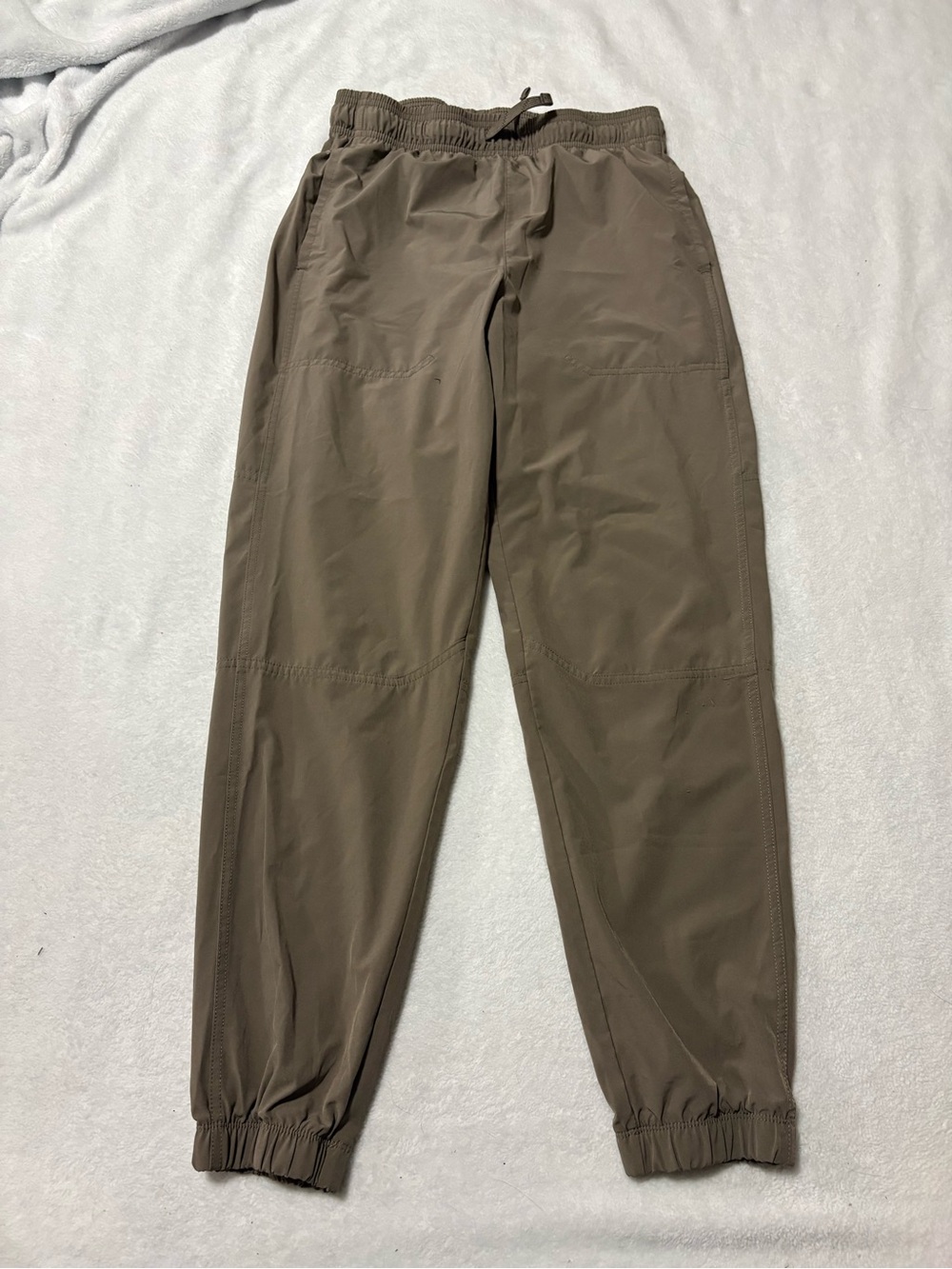 Athletic Works Men's Olive Brown Jogger Sweatpants